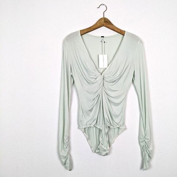 NWT Young Fabulous & Broke Pastel Green Long Sleeve Bodysuit - Picture 3 of 6